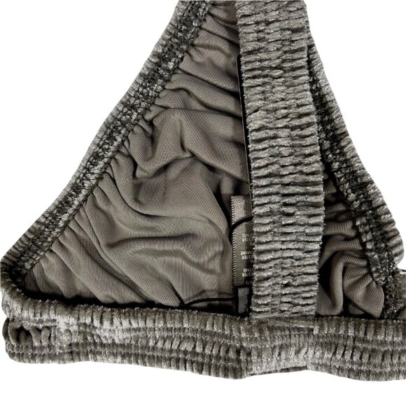 SKIMS Velvet Stretch‎ Plunge Bra Smoke Small - Picture 7 of 10